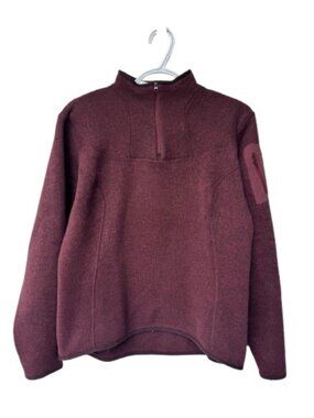 Arc'teryx Women's Maroon Half-Zip Fleece Pullover